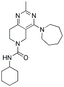 4-AZEPAN-1-YL-2-METHYL-7,8-DIHYDRO-5H-PYRIDO[4,3-D]PYRIMIDINE-6-CARBOXYLIC ACID CYCLOHEXYLAMIDE 结构式