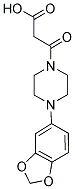 3-[4-(1,3-BENZODIOXOL-5-YL)PIPERAZIN-1-YL]-3-OXOPROPANOIC ACID 结构式