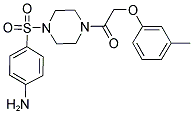 4-((4-[(3-METHYLPHENOXY)ACETYL]PIPERAZIN-1-YL)SULFONYL)ANILINE 结构式