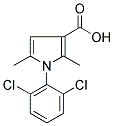 1-(2,6-DICHLORO-PHENYL)-2,5-DIMETHYL-1H-PYRROLE-3-CARBOXYLIC ACID 结构式