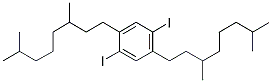 1,4-BIS-(3,7-DIMETHYLOCTYL)-2,5-DIIODOBENZENE 结构式