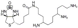 (+)-BIOTINYL-1,4,8,11-TETRAAMINOUNDECANE 结构式