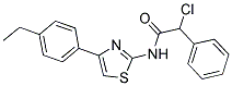 2-CHLORO-N-[4-(4-ETHYL-PHENYL)-THIAZOL-2-YL]-2-PHENYL-ACETAMIDE 结构式