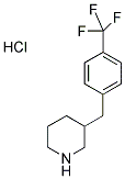 3-(4-三氟甲基苄基)哌啶盐酸盐 结构式