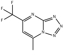 7-METHYL-5-(TRIFLUOROMETHYL)[1,2,3,4]TETRAAZOLO[1,5-A]PYRIMIDINE 结构式