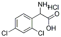 2-氨基-2-(2,4-二氯苯基)乙酸盐酸盐 结构式