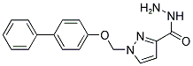 1-(BIPHENYL-4-YLOXYMETHYL)-1 H-PYRAZOLE-3-CARBOXYLIC ACID HYDRAZIDE 结构式