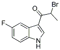2-Bromo-1-(5-fluoro-1H-indol-3-yl)-propan-1-one 结构式