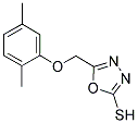 5-(2,5-DIMETHYL-PHENOXYMETHYL)-[1,3,4]OXADIAZOLE-2-THIOL 结构式