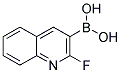 2-氟喹啉-3-硼酸 结构式