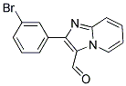 2-(3-BROMOPHENYL)IMIDAZO[1,2-A]PYRIDINE-3-CARBALDEHYDE 结构式