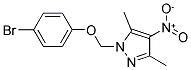 1-((4-溴苯氧基)甲基)-3,5-二甲基-4-硝基-1H-吡唑 结构式