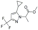 2-(5-CYCLOPROPYL-3-TRIFLUOROMETHYL-PYRAZOL-1-YL)-PROPIONIC ACID METHYL ESTER 结构式