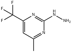 2-肼基-4-甲基-6-(三氟甲基)嘧啶 结构式