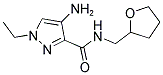 4-AMINO-1-ETHYL-1 H-PYRAZOLE-3-CARBOXYLIC ACID (TETRAHYDRO-FURAN-2-YLMETHYL)-AMIDE 结构式