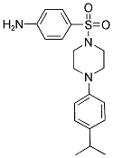 4-([4-(4-ISOPROPYLPHENYL)PIPERAZIN-1-YL]SULFONYL)ANILINE 结构式