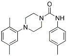 (4-(2,5-Dimethylphenyl)piperazinyl)-N-(4-methylphenyl)formamide 结构式