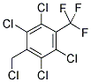 1,2,4,5-TETRACHLORO-3-CHLOROMETHYL-6-(TRIFLUOROMETHYL)BENZENE 结构式