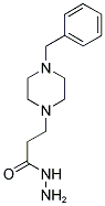 3-(4-BENZYL-PIPERAZIN-1-YL)-PROPIONIC ACID HYDRAZIDE 结构式