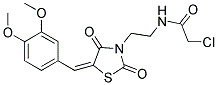 2-CHLORO-N-[2-[5-(3,4-DIMETHOXY-BENZYLIDENE)-2,4-DIOXO-THIAZOLIDIN-3-YL]-ETHYL]-ACETAMIDE 结构式
