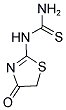 N-(4-OXO-4,5-DIHYDRO-1,3-THIAZOL-2-YL)THIOUREA 结构式