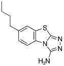 7-BUTYL[1,2,4]TRIAZOLO[3,4-B][1,3]BENZOTHIAZOL-3-AMINE 结构式