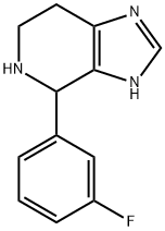 4-(3-氟苯基)-4,5,6,7-四氢-1H-咪唑并[4,5-C]吡啶 结构式