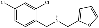 (2,4-DICHLORO-BENZYL)-FURAN-2-YLMETHYL-AMINE 结构式