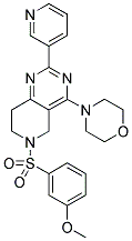 6-(3-METHOXY-BENZENESULFONYL)-4-MORPHOLIN-4-YL-2-PYRIDIN-3-YL-5,6,7,8-TETRAHYDRO-PYRIDO[4,3-D]PYRIMIDINE 结构式