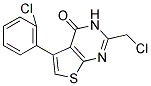 2-(CHLOROMETHYL)-5-(2-CHLOROPHENYL)THIENO[2,3-D]PYRIMIDIN-4(3H)-ONE 结构式