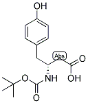 (R)-3-TERT-BUTOXYCARBONYLAMINO-4-(4-HYDROXY-PHENYL)-BUTYRIC ACID 结构式