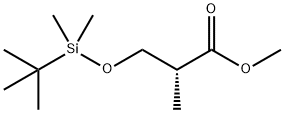 (2R)-3-[[(叔丁基)二甲基硅烷基]氧基]-2-甲基丙酸甲酯 结构式