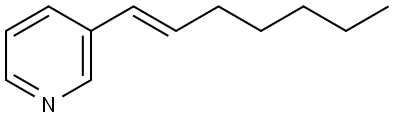 3-Hept-1-enylpyridine 结构式