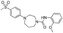 4-(4-METHANESULFONYL-PHENYL)-[1,4]DIAZEPANE-1-CARBOXYLIC ACID (2-METHOXY-PHENYL)-AMIDE 结构式