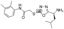 2-[5-(1-AMINO-3-METHYL-BUTYL)-[1,3,4]OXADIAZOL-2-YLSULFANYL]-N-(2,3-DIMETHYL-PHENYL)-ACETAMIDE 结构式