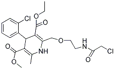 2-[2-(2-CHLORO-ACETYLAMINO)-ETHOXYMETHYL]-4-(2-CHLORO-PHENYL)-6-METHYL-1,4-DIHYDRO-PYRIDINE-3,5-DICARBOXYLIC ACID 3-ETHYL ESTER 5-METHYL ESTER 结构式