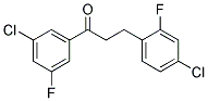 3'-CHLORO-3-(4-CHLORO-2-FLUOROPHENYL)-5'-FLUOROPROPIOPHENONE 结构式