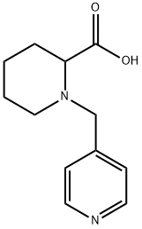 1-(PYRIDIN-4-YLMETHYL)PIPERIDINE-2-CARBOXYLIC ACID 结构式