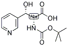 (2R,3S)-2-((叔丁氧基羰基)氨基)-3-羟基-3-(吡啶-3-基)丙酸 结构式