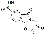 2-(2-METHOXY-2-OXOETHYL)-1,3-DIOXOISOINDOLINE-5-CARBOXYLIC ACID 结构式