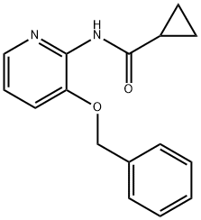CYCLOPROPYL-N-(3-(PHENYLMETHOXY)(2-PYRIDYL))FORMAMIDE 结构式