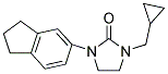 1-(CYCLOPROPYLMETHYL)-3-(2,3-DIHYDRO-1H-INDEN-5-YL)IMIDAZOLIDIN-2-ONE 结构式