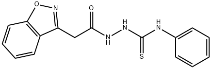 2-[2-(1,2-BENZISOXAZOL-3-YL)ACETYL]-N-PHENYL-1-HYDRAZINECARBOTHIOAMIDE 结构式