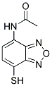 4-乙酰氨基-7-巯基-2,1,3-苯并恶二唑[用于高效液相色谱标记] 结构式