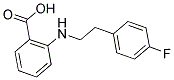 2-[2-(4-FLUORO-PHENYL)-ETHYLAMINO]-BENZOIC ACID 结构式