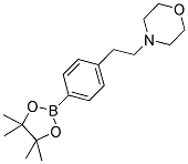 4-[2-[4-(4,4,5,5-TETRAMETHYL-[1,3,2]DIOXABOROLAN-2-YL)-PHENYL]-ETHYL]-MORPHOLINE 结构式