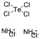 AMMONIUM HEXACHLOROTELLURATE(IV) 结构式