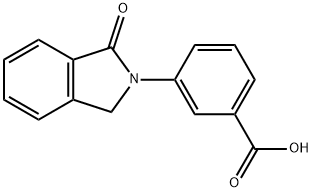 3-(1-氧代异二氢吲哚-2-基)苯甲酸 结构式