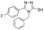 4-Benzyl-5-(4-fluoro-phenyl)-4H-[1,2,4]triazole-3-thiol 结构式