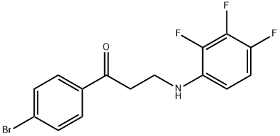 1-(4-BROMOPHENYL)-3-(2,3,4-TRIFLUOROANILINO)-1-PROPANONE 结构式